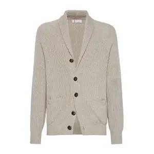 버튼업 코튼 리브 가디건 MNI708606 C2438