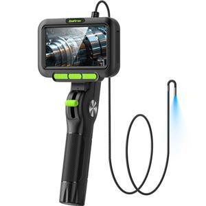 2방향 관절형 산업용 내시경 카메라 3.9mm 5인치 탈착식 1080P HD IPS 스크린 (공구함, TF 카드, 배터리 옵