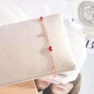 하트 로즈골드 루비 팔찌 LB264Bc