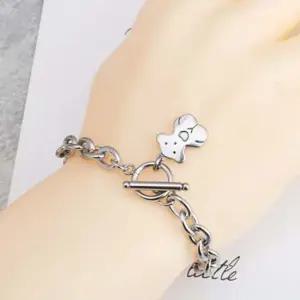 곰돌이 포인트 체인팔찌 참 커플 학생 써지컬 팔찌