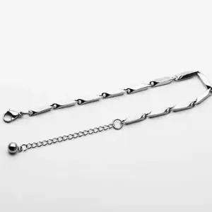 트위스트 체인팔찌 커플 선물 써지컬스틸 팔찌
