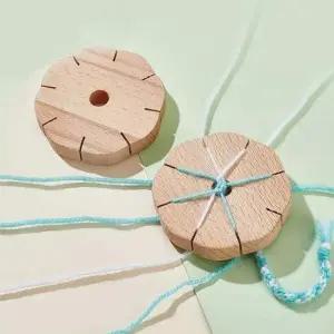 매듭공예 누구나 손쉽게 팔찌 제작 원목 8슬롯 원형틀