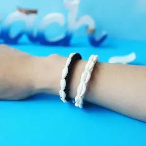 패션 조개 스타일 니트 팔찌 1P 고품질 예쁜 커플 우