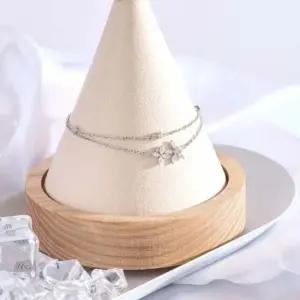 LB260Bc 팔찌 더블체인 화이트플라워