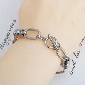 유니크 링크 체인팔찌 써지컬 커플 선물 팔찌