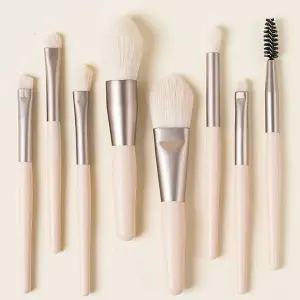 휴대용 미니 화장 브러쉬 8종세트 소프트 메이크업 붓 (WE863B8)