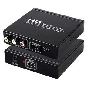HDMI to AV RCA CVBS 및 변환기 컴포지트 출력 오디오 비디오 분배기 어댑터 자동 스케일러 1080P In Out P