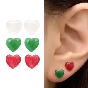 귀걸이 골드 원터치링 14k 선물 하트 심플 (WFJ59X0)