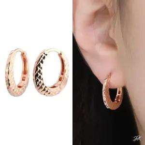 골드 핀 심플 꽃 14k 로즈 회사원 14K (WFJ59Z2)