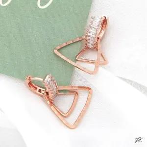 14K 하트 금침 드롭 플라워 삼각 로즈 원터 (WFJ5A0G)