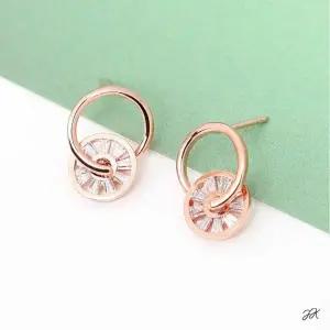 링 트위스트 14K 로즈 여자 원터치링 골드 (WFJ5A14)