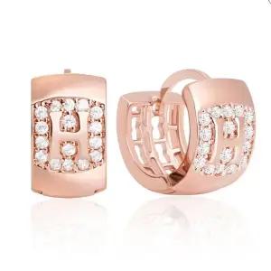 링 리본 핀 큐빅 럭셔리H 금 여자 14K 꽃 (WFJ5A54)