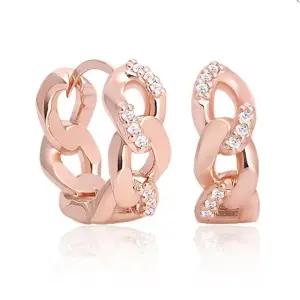 14K 선물 진주 여자 트위스트 큐빅 골드 금 (WFJ5A6K)