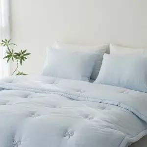 바닐라 차렵 싱글 S 세트 블루 사계절 이불 침구 (WFJ5QA3)