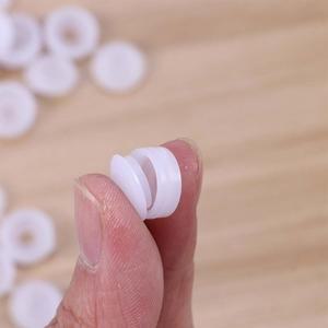 50개 구멍 커버 지붕 플라스틱 나사 캡 골판지 시트용 흰색 내구성 간편한 설치 머리 숨기기