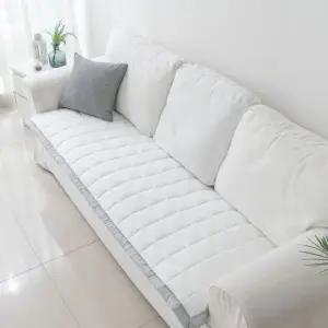 뉴크레용 냉감 쇼파패드 4인용 65x240cm 화이트 여름 소파 커버 덮개 (WFJ5QE9)