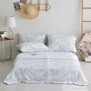 풍경 냉감이불 퀸 Q 세트 블루 여름 차렵 이불 침구 (WFJ5QDH)