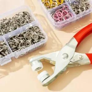 스냅단추 똑딱이 단추 단추펜치 가시도트기구 펀칭기세트 (WFK31DN)