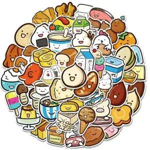 태블릿방수패치 다양한 꾸미기 50p 푸드 교육용스티커 (WFJ5LNO)