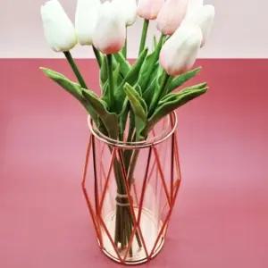 꽃병 인테리어 투명 고급 화병 대형 로즈골드 (WFJPVB6)