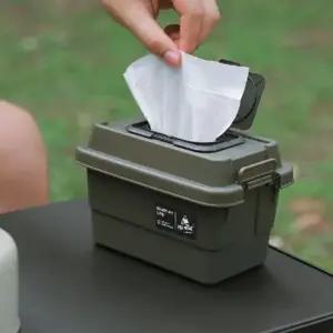 물티슈케이스 미니 휴대 캠핑 케이스 블랙 (WFJPW4D)