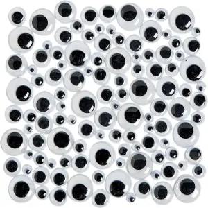 공예 프로젝트 재미있는 홈 활동을 위한 펀 익스프레스 블랙 플라스틱 구글리 즈 6mm - 13mm 크리에이티브