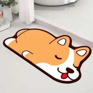 규조토 미끄럼방지 발매트 욕실 싱크대 강아지 발 매트 (WFJ5TU5)