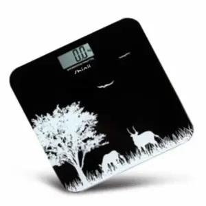 디지털 몸무게 측정기 가정용 체중계 150kg 블랙 다기능 체중 (WFJ5GP7)