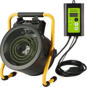 디지털 온도 조절기가 장착된 아르친케 온실 히터 파티오용 1500W 전기 실외 빠른 난방 과열 방지 성장