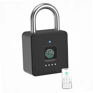 원격자물쇠 원격제어 방수 락커 자물쇠 지문 인식 생체 호텔 번호 디지털 전자 금 야외