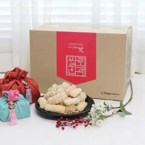 한과 선물세트 궁중한과 찹쌀혼합유과3.75kg 유과 전통과자 명절 설 추석 선물 세트 답례품