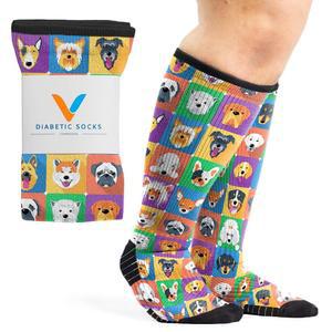 여성용 및 남성용 비아삭스 압박 양말, 무릎 높이 양말 12-15mmhg 비행, 여행, 일일 순환 지원