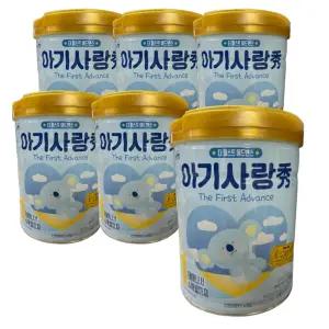 아기사랑 수 어드밴스 분유 1단계 800g 6캔