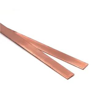 2PCS C110 구리 플랫 바 두께 0.08인치 x 폭 0.8인치 길이 15.7인치 재고 2mm 20mm 400mm DIY 배터리 연결