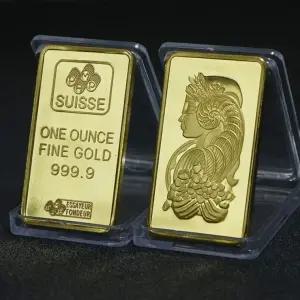 골드바1KG 스위스 골드바 금괴 모형 금전운 촬영용품