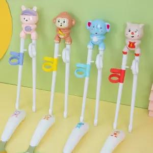 동물 캐릭터 어린이 젓가락 연습 교정기 아동 식사 보조용품