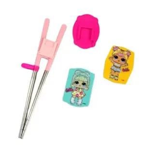 어린이 교정 젓가락 연습 보조용품 엘오엘 캐릭터 2단계