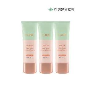 스킨케어 [김정문알로에]큐어 리알로에 워터 카밍 톤업 선크림 3개