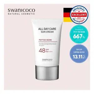 스킨케어 스와니코코 올데이케어 펩타이드 바이옴 유기자차 선크림 50ml