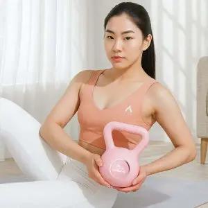 힙바디 피트니스 케틀벨 6.8kg 홈트레이닝 아령 핑크