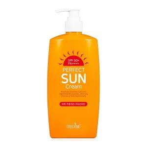 스킨케어 터치미 초대용량 500ml 선크림 퍼펙트 자외선 차단 데일리 2중 기능성 SPF50윤기 생기 보습 PA윤