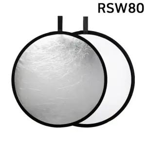 원형반사판 80cm 실버 촬영장비 지름 화이트 사진조명 (WFJR3BF)