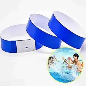 일회용 팔찌 종이팔찌 블루 놀이공원입장권 손목