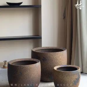 대형 화분 인테리어 1호 베트남토분 빈티지 수제 토분 북유럽 원형