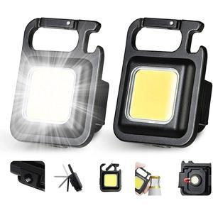 호환 강력한 다기능 LED 키 체인 자기 방어 도구 개인 방어 용품 고출력 손전등 미니 랜턴