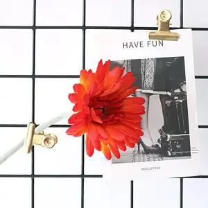 거베라 조화 와이어 줄기 화사한 인테리어 꽃 레드오렌지