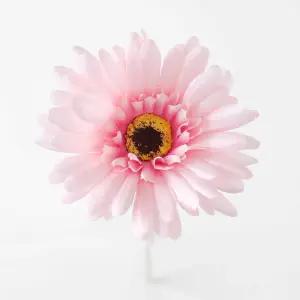 거베라 조화 와이어 줄기 화사한 인테리어 꽃 라이트핑크