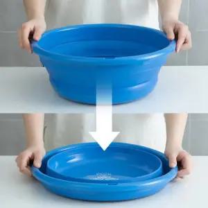추천템 다용도 욕실 목욕 세숫대야 바구니 접이식 버킷 인기 세탁