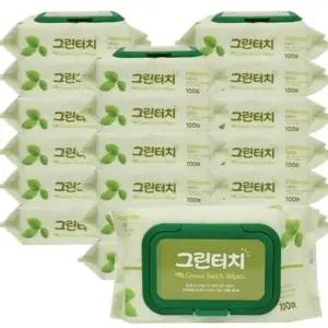 (캡형) 100매 *30개입 그린터치 물티슈
