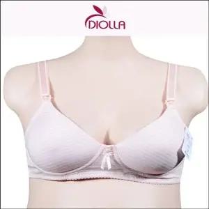 마터니티 웰빙 면패드포함 노와이어 B컵 수유용브라 (WFJ68O3)